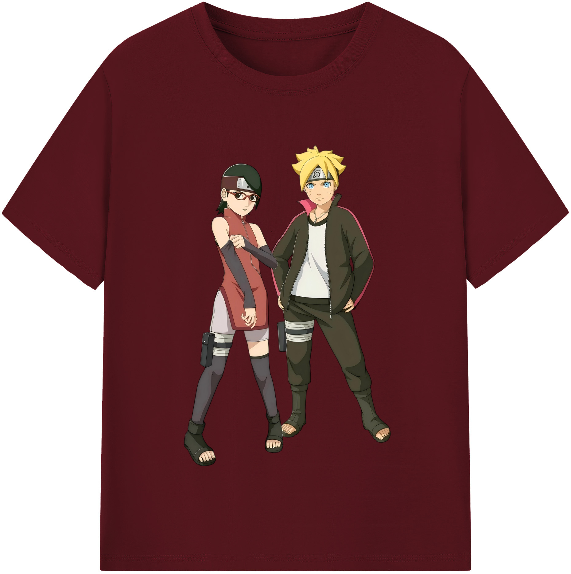 （画像用） NARUTO -ナルト- うずまき ボルト Uzumaki Boruto 綿100％半袖Tシャツ（フロントプリント）